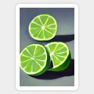 Sliced Limes Sticker